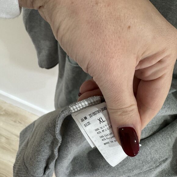 azul by moussy Grey Knit Long Cardigan Sweater Pockets XL - Picture 4 of 5